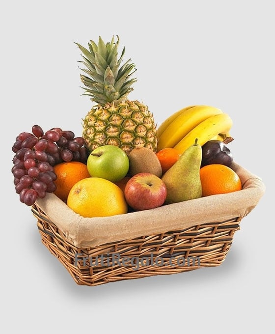 Cesta de frutas especial para regalar